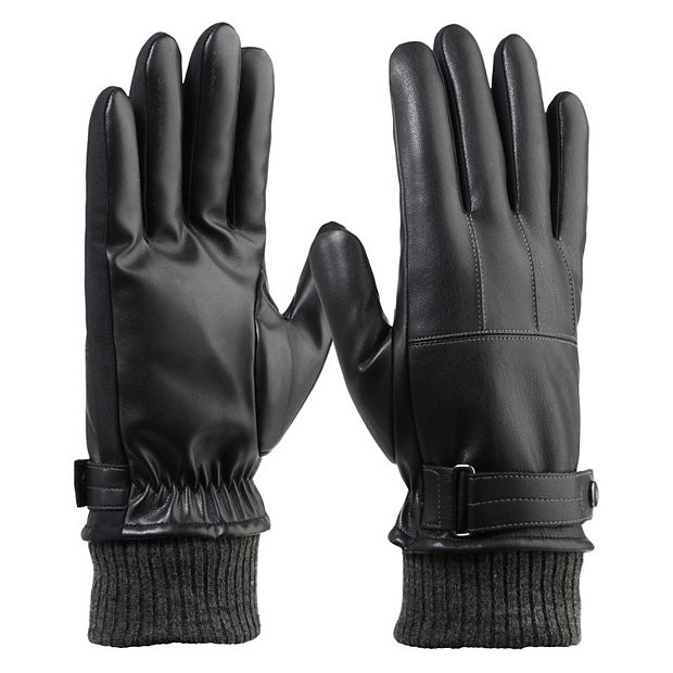 Kohls mens hot sale leather gloves