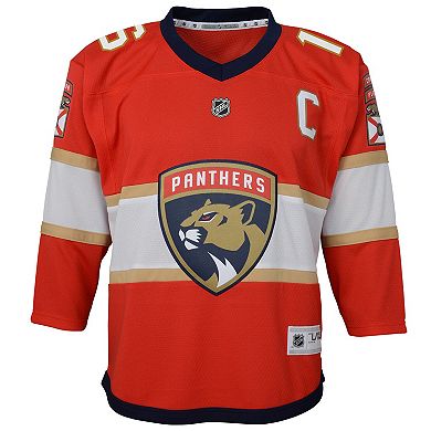 Youth Aleksander Barkov Red Florida Panthers Home Captain Replica Player Jersey