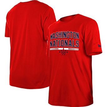 Men's New Era Red Washington Nationals Batting Practice T-Shirt