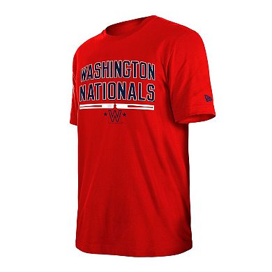 Men's New Era Red Washington Nationals Batting Practice T-Shirt