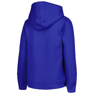 Youth Royal Texas Rangers Team Primary Logo Pullover Hoodie