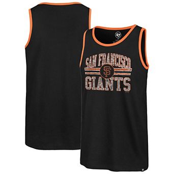Men's '47 Black San Francisco Giants Winger Franklin Tank Top