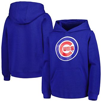 Youth Royal Chicago Cubs Team Primary Logo Pullover Hoodie