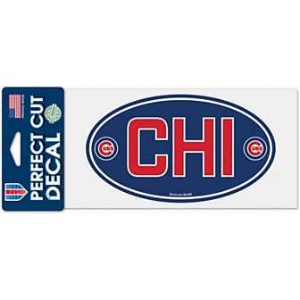 "WinCraft Chicago Cubs 4"" x 8"" Perfect Cut Decal"