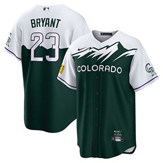 Men's Nike Kris Bryant Green Colorado Rockies 2022 City Connect Replica Player Jersey
