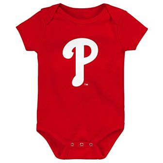 Newborn & Infant Red Philadelphia Phillies Primary Team Logo Bodysuit