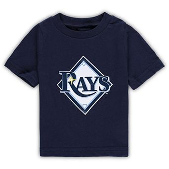 Infant Navy Tampa Bay Rays Team Crew Primary Logo T-Shirt