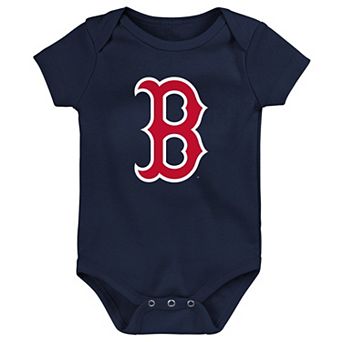 Newborn & Infant Navy Boston Red Sox Primary Team Logo Bodysuit