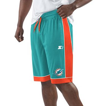 Men's Starter Aqua Miami Dolphins Throwback Fan Favorite Shorts