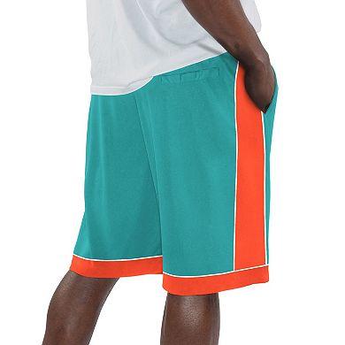 Men's Starter Aqua Miami Dolphins Throwback Fan Favorite Shorts