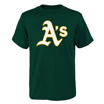 Youth Green Oakland Athletics Logo Primary Team T-Shirt