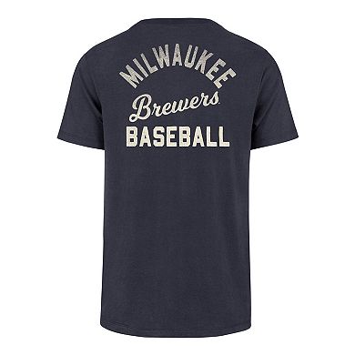 Men's '47 Navy Milwaukee Brewers Turn Back Franklin T-Shirt