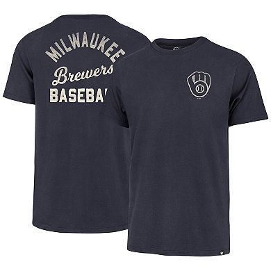 Men's '47 Navy Milwaukee Brewers Turn Back Franklin T-Shirt