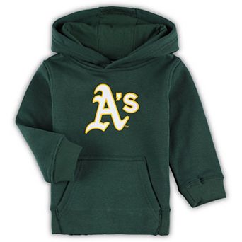 Toddler Green Athletics Team Primary Logo Fleece Pullover Hoodie
