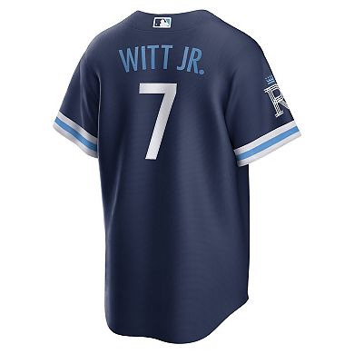 Men's Nike Bobby Witt Jr. Navy Kansas City Royals City Connect Replica Player Jersey