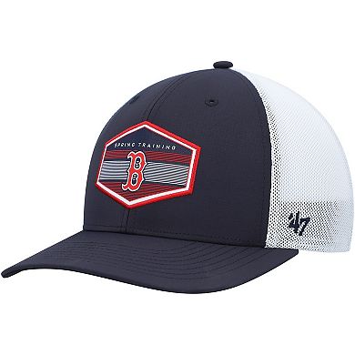Men's '47 Navy/White Boston Red Sox Spring Training Burgess Trucker Adjustable Hat