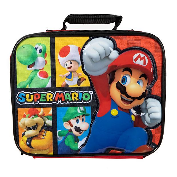 Super Mario Brothers+Friends 9.5 Insulated Lunch Bag Lunchbox!Brand  New!RARE!!