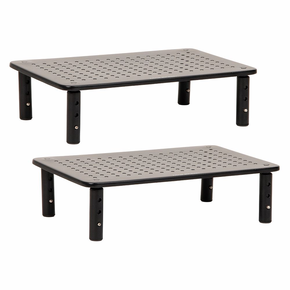 Mind Reader Elevate Collection Adjustable Height Monitor Stand 2-pc. Set