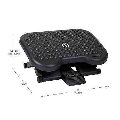 Mind Reader Anchor Collection Adjustable Ergonomic Foot Rest