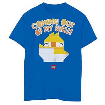 Boys 8-20 Lego Chick Coming Out Of Shell Graphic Tee