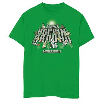 Boys 8-20 Minecraft Easter Just Hoppin' Around Graphic Tee