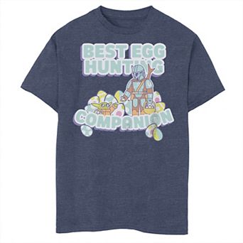 Boys 6-20 Star Wars The Mandalorian Easter Egg Hunting Companion Graphic Tee
