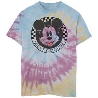 Disney's Mickey Mouse Boys 8-20 Checkerboard Circle Tie Dye Tee