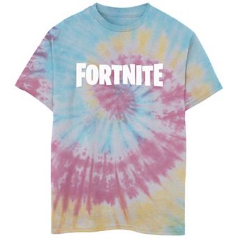 Boys 8-20 Fortnite Greyscale Classic Logo Tie Dye Graphic Tee