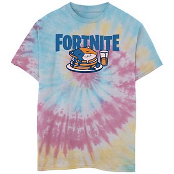 Boys 8-20 Fortnite Cat Pancakes Tie Dye Graphic Tee