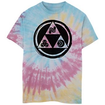 Boys 8-20 Nintendo The Legend Of Zelda Triforce Elements Tie Dye Tee