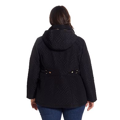 Plus Size Gallery Hooded Midweight Quilted Jacket