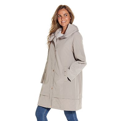 Women's Gallery Accordion Collar Raincoat