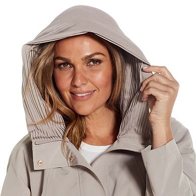 Women's Gallery Accordion Collar Raincoat