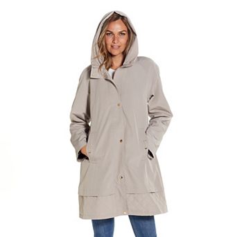 Women's Gallery Accordion Collar Raincoat