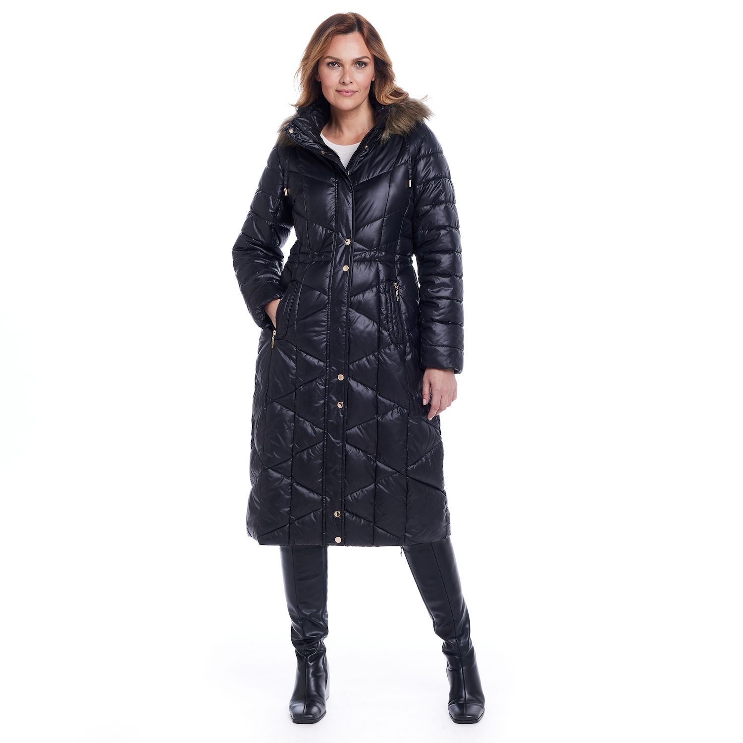 Knee length online puffer