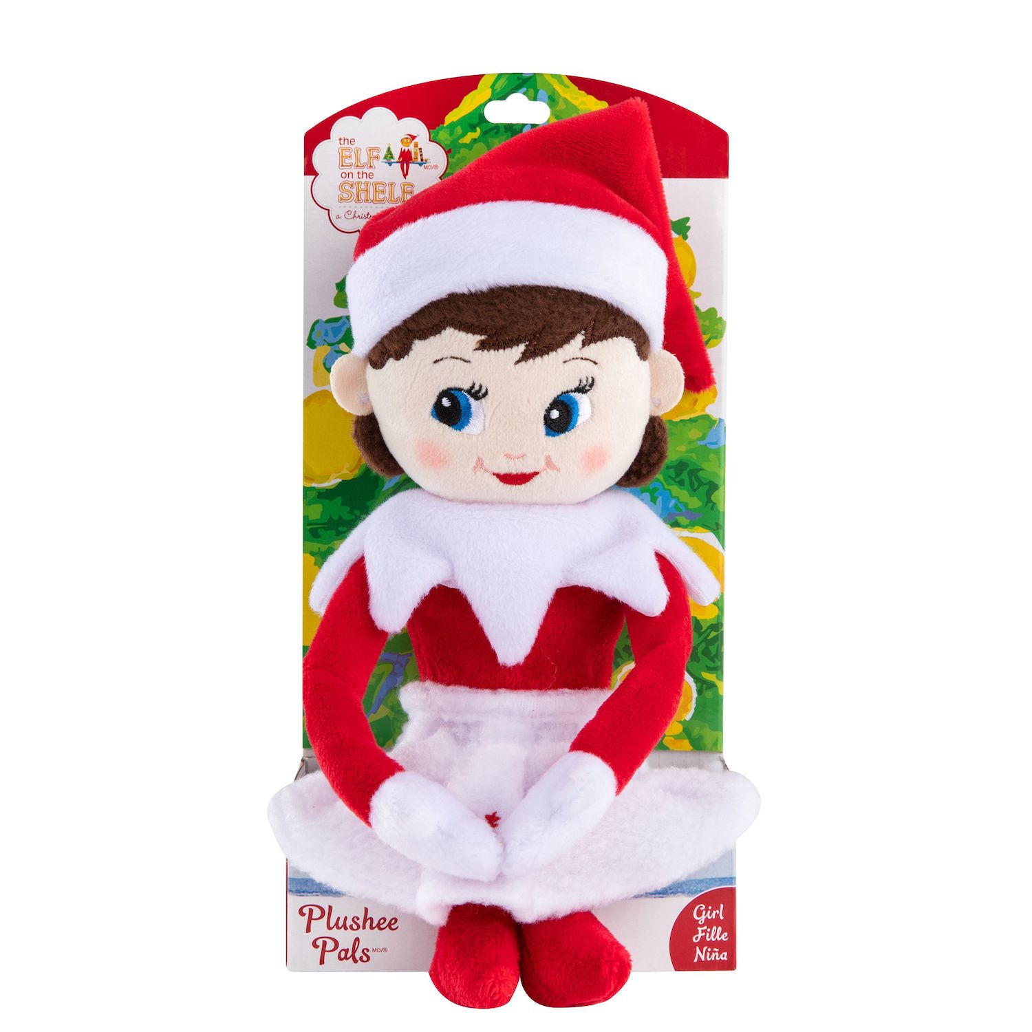 Детская кукла The Elf on the Shelf Plushee Pals® Blue-Eyed Girl Scout Elf Doll — фото 1
