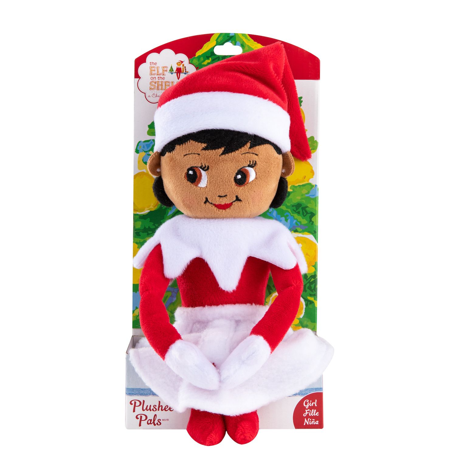 Детская мягкая игрушка The Elf on the Shelf Plushee Pals: Girl Brown Eyes Elf — фото 1