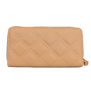 Alexis Bendel Zip Around Quilted Wristlet