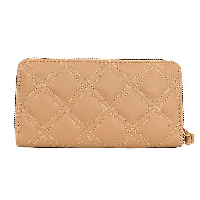 Alexis Bendel Zip Around Quilted Wristlet 