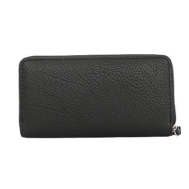 American Exchange Alexis Bendel Studded Zip Around Wristlet