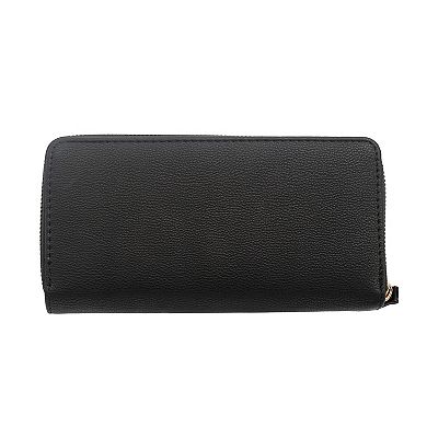Xoxo Studded Zip Around Wristlet