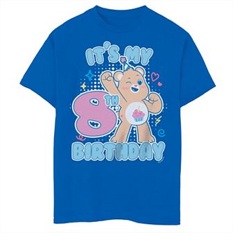 Boys 8-20 Care Bears It's My 8th Birthday Tee