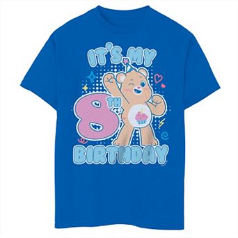 Boys 8-20 Care Bears It's My 8th Birthday Tee