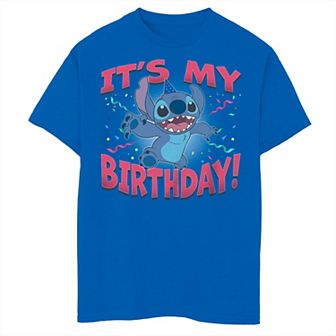 Boys 8-20 Lilo And Stitch It's My Birthday Stitch Tee