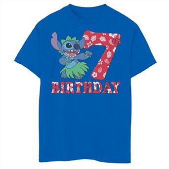 Boys 8-20 Lilo And Stitch 7th Birthday Stitch Tee