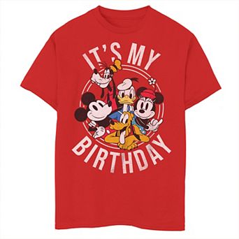 Boys 8-20 Mickey And Friends It's My Birthday Tee