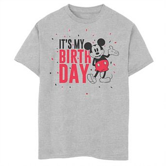 Boys 8-20 Mickey Mouse It's My Birthday Tee