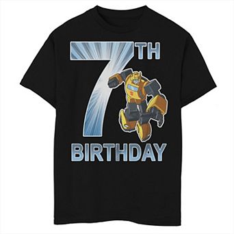 Boys 8-20 Transformers 7th Birthday Bumblebee Tee
