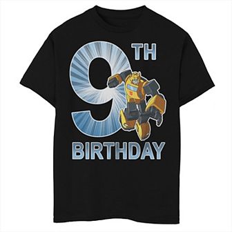 Boys 8-20 Transformers 9th Birthday Bumblebee Tee