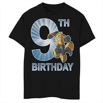 Boys 8-20 Transformers 9th Birthday Bumblebee Tee